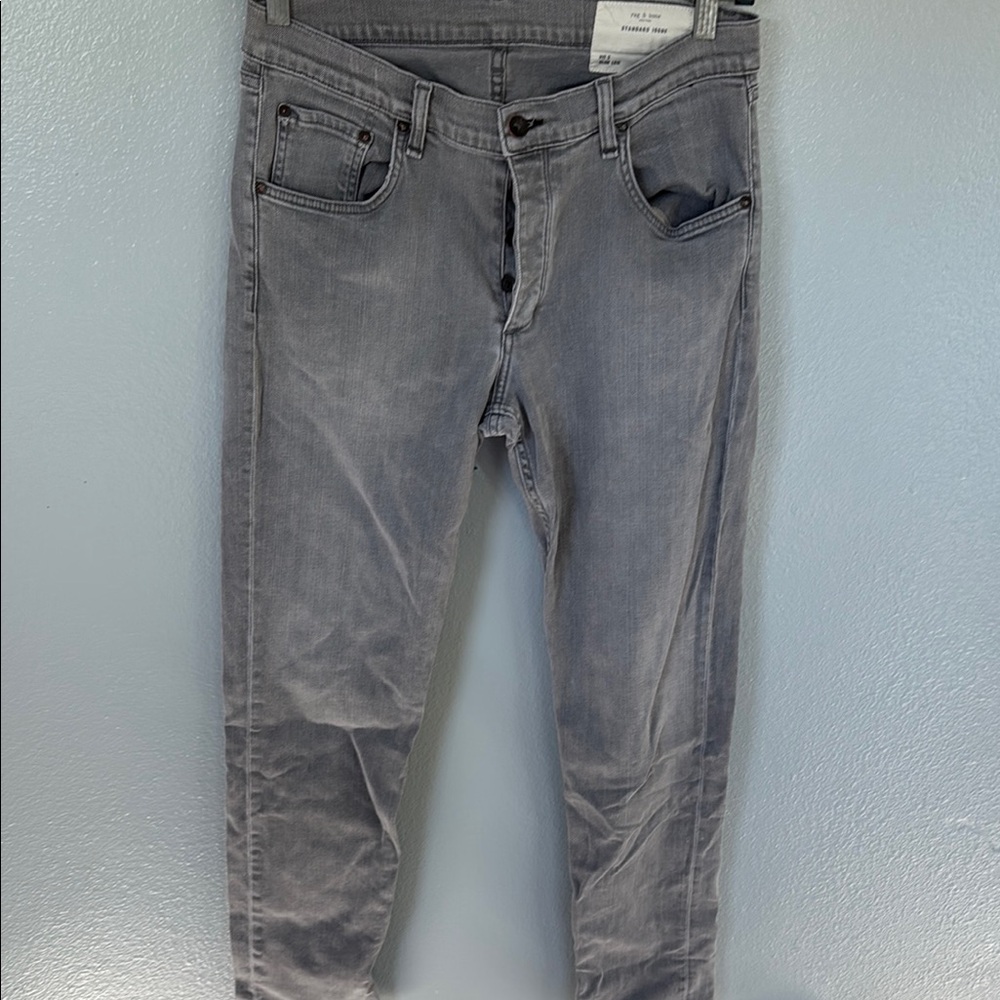 RAG & BONE standard issue buttonfly slim leg Men's Gray Jeans